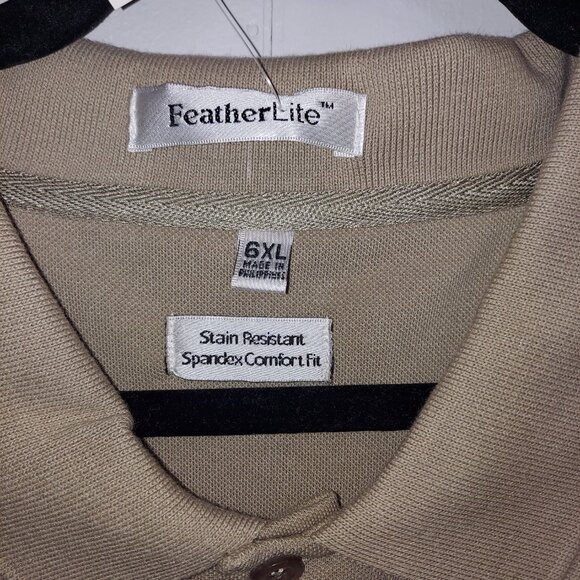 FEATHERLITE KHAKI POLO STYLE SHIRT - NWT - Picture 3 of 5